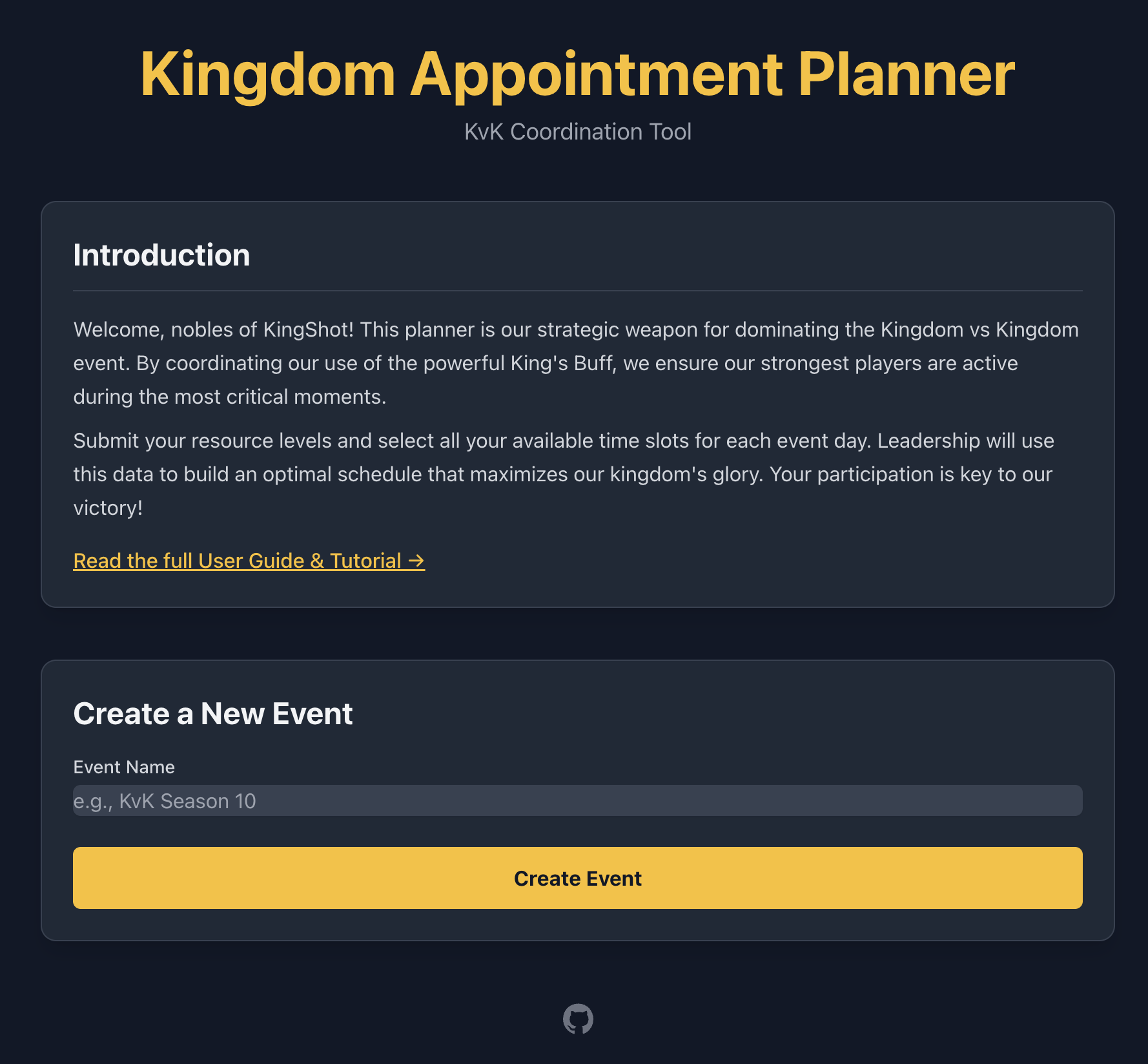 Kingdom Appointment Planner Landing Page